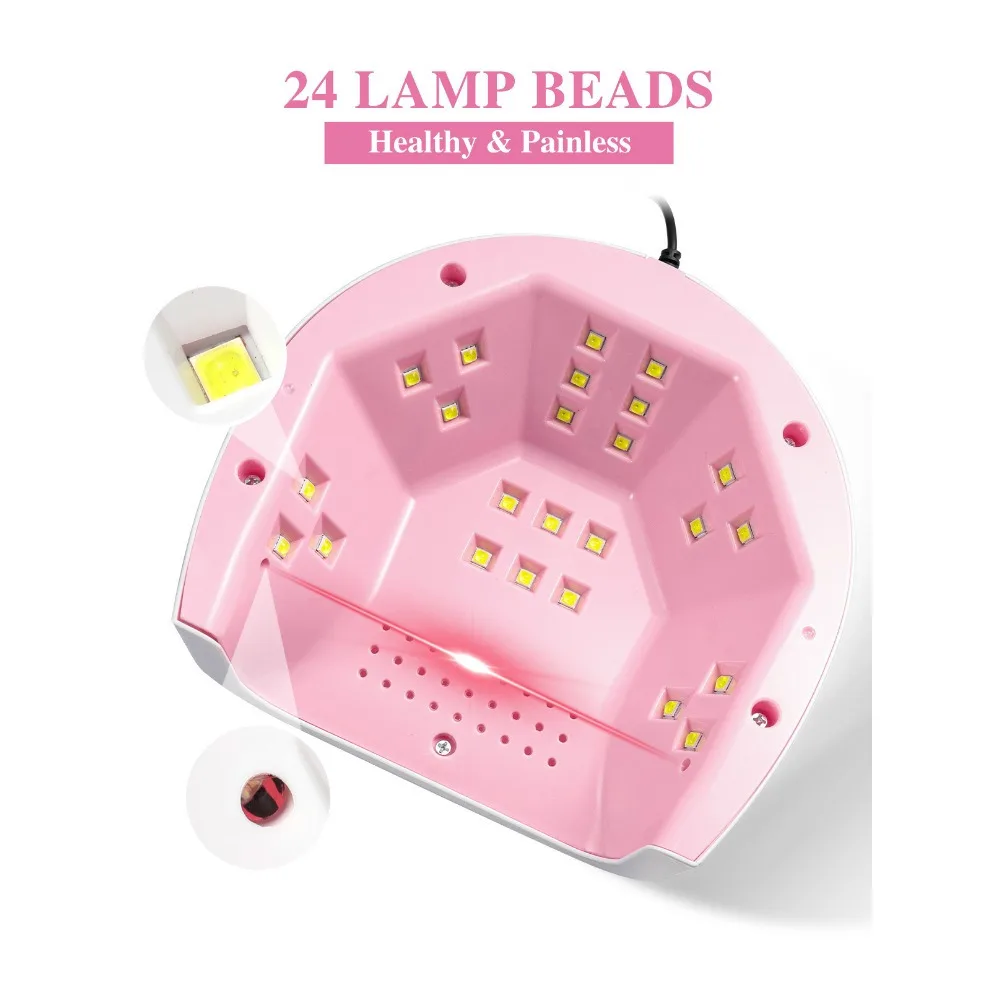 UV LED Nail Lamp Professional Nail Gel Curing Nail Lamp 54W Diamond Design Dryer With Timer Sensor for Quick Drying Nail Tools