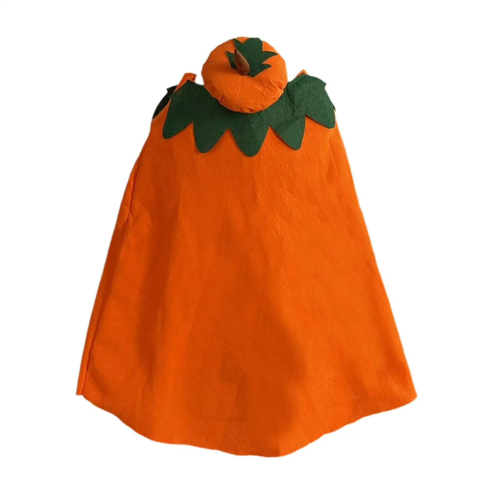 Traje de capa de calabaza para niños para juegos de rol puesta en escena accesorios fotográficos