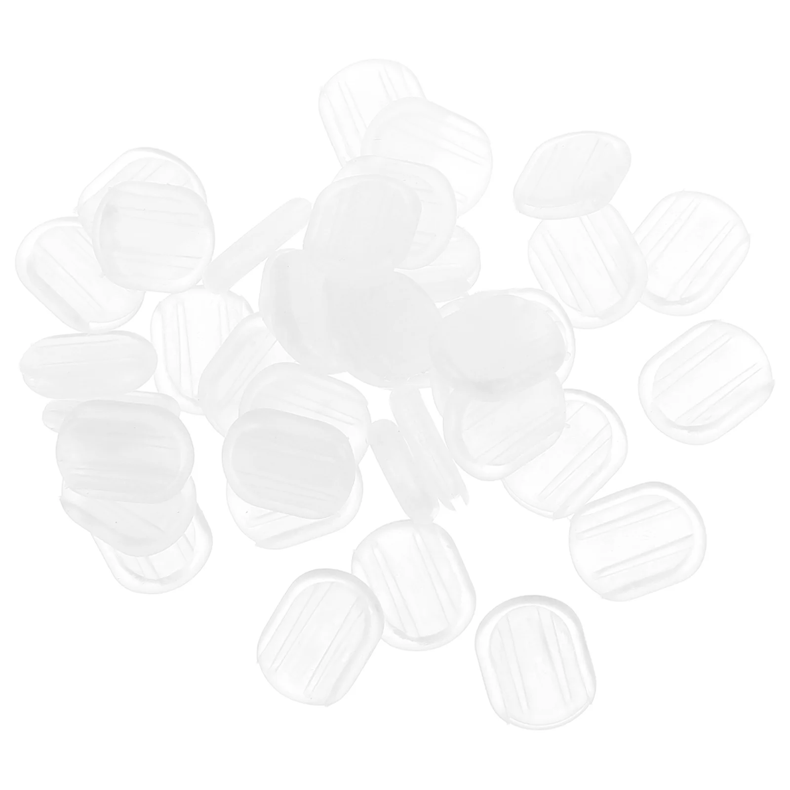 40 قطعة مضادة للألم على منصات لينة واضحة القرط ظهورهم وسائد لينة واضحة لصنع المجوهرات الرياضية القرط ظهورهم #6