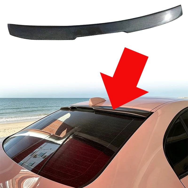AC Style Roof Spoiler Top Wing For BMW 5 Series E60 2004‑2009 Car Rear Window Roof Spoiler Exterior Body Kit Auto Modification A