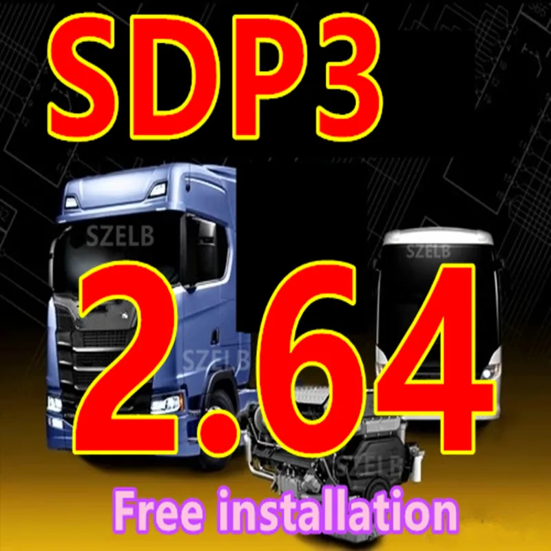 

SDP3 2.64 Newest Version for VCI3 for Trucks Buses Heavy Duty Diagnostic Tool Whole with keygen + Free installation