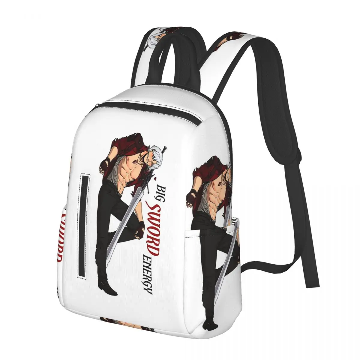 Devil May Cry Big Sword Energy Student Backpack School Bag Hiking Travel Daypack for Men Women Bookbag Shoulder Bags