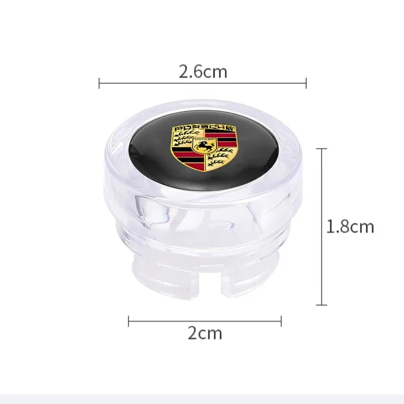 ABS Car Cigarette Lighter Cover Dust Proof Decoration Cap For Porsche Cayenne Panamera Macan 911 718 Taycan Boxster Cayman 918