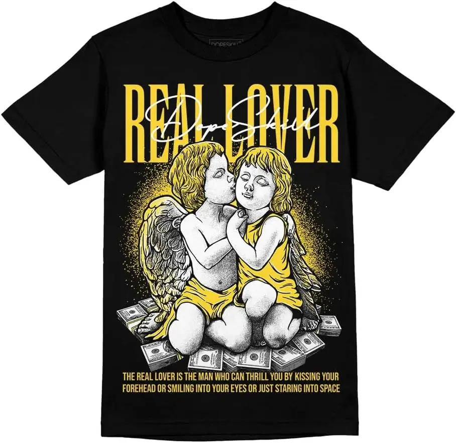 Graphic Tee Streetwear Hip Hop Hypebeast Street Style Unisex T-Shirt Sneaker Colour Matching Shirts Real Lover 100% Cotton