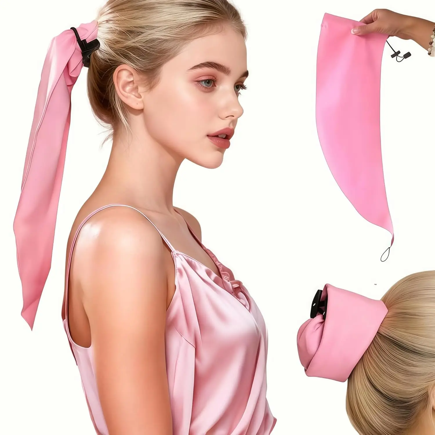 قبعة دش لغسل التاج، أساور شعر مقاومة للماء للشعر الطويل، قبعة استحمام قابلة لإعادة الاستخدام لغسل الضفائر، تحديث جذور الشعر بسرعة #2