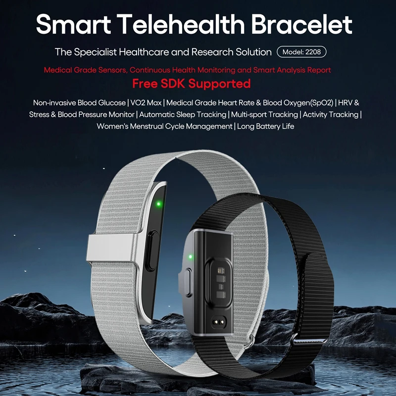 

Smart Bracelet Heart Rate Blood Oxygen Health Monitor Multi Sports Sleep Fitness Tracker Waterproof Women Men Wirstband