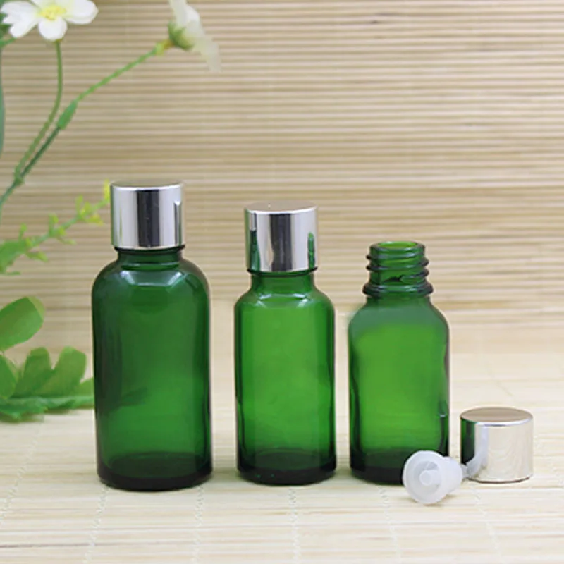 

5 мл зеленая/синяя/коричневая/прозрачная стеклянная бутылка золото/серебро алюминиевая крышка сыворотка с эфирным маслом жидкий комплекс восстанавливающий пакет упаковка для кожи