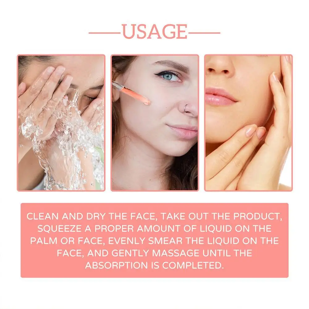 5-in-1 Vitamin C & Hyaluronic Acid Face Serum, Firming Facial Essence, Shrink Pores & Fade Fine Lines, Moisturizing Skin Care view 6
