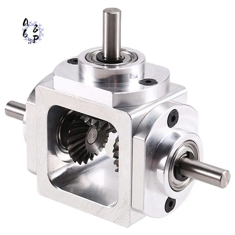 A68P-Gearbox 90 Degree Right Angle Bevel Gear-Box With Mounting Hole 1:1 Shaft 1 Module 20 Teeth Bevel Gear