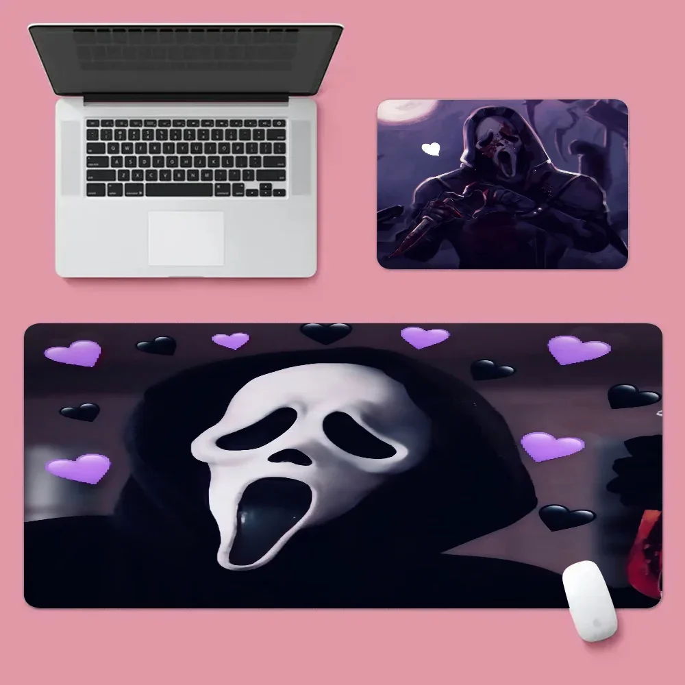 Scream Ghostface Cool Large Gaming Mouse Pad XL Locking Edge Size For Game Keyboard Pad For Gamer