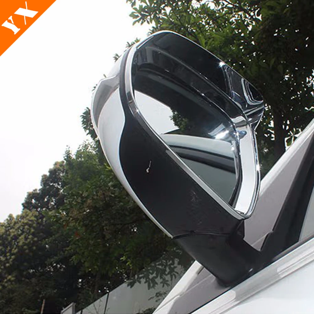 Carbon Chrome Garnish Car Side Door Mirror Frame Rearview Mirror Cover Decoration For Suzuki Ertiga XL7 Accessories 2021-2023