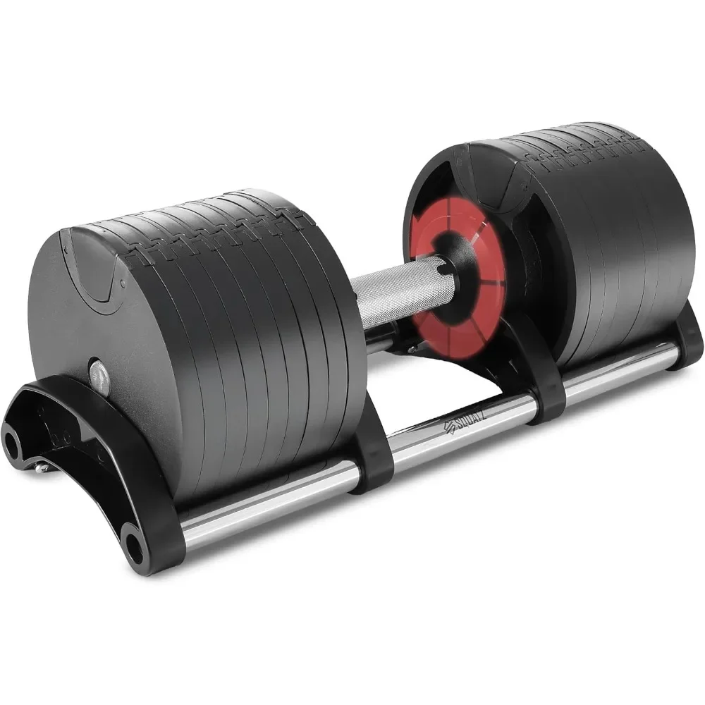 حار بيع! الدمبل القابل للتعديل 70 رطل 9 في 1 خيارات الوزن، معدات اللياقة البدنية مع مقبض معدني مضاد للانزلاق، عرض ساخن. جديد #1