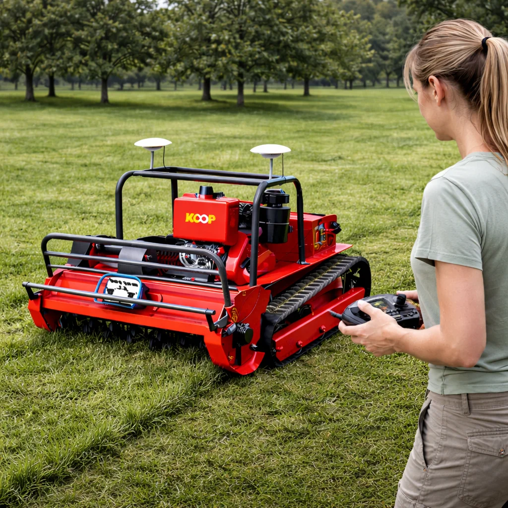 

Customized Full Automatic GPS Flail Lawn Mower - All Terrain Adjustable Cutting Height Slope Weeding Tool