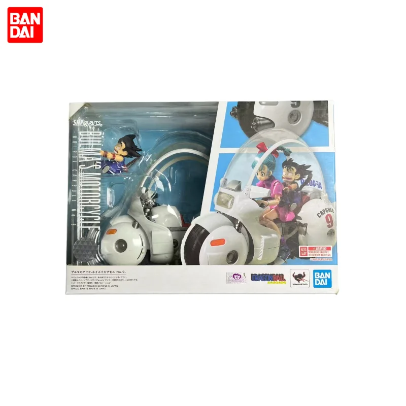 Figura Articulada de Bandai S.H.Figuarts Dragon Ball Bulma en Moto Cápsula, Reediición, Juguete Coleccionable en Stock