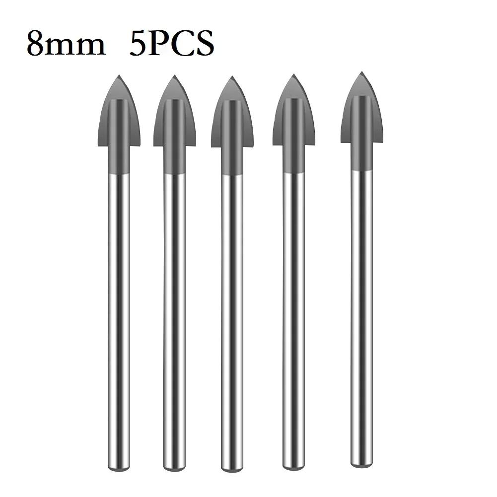5PCS Tile Glass Drill Bit Set Carbide Tipped For Ceramic Tile Cutter Tool Hole Saw 3mm 4mm 5mm 6mm 8mm 10mm 12mm