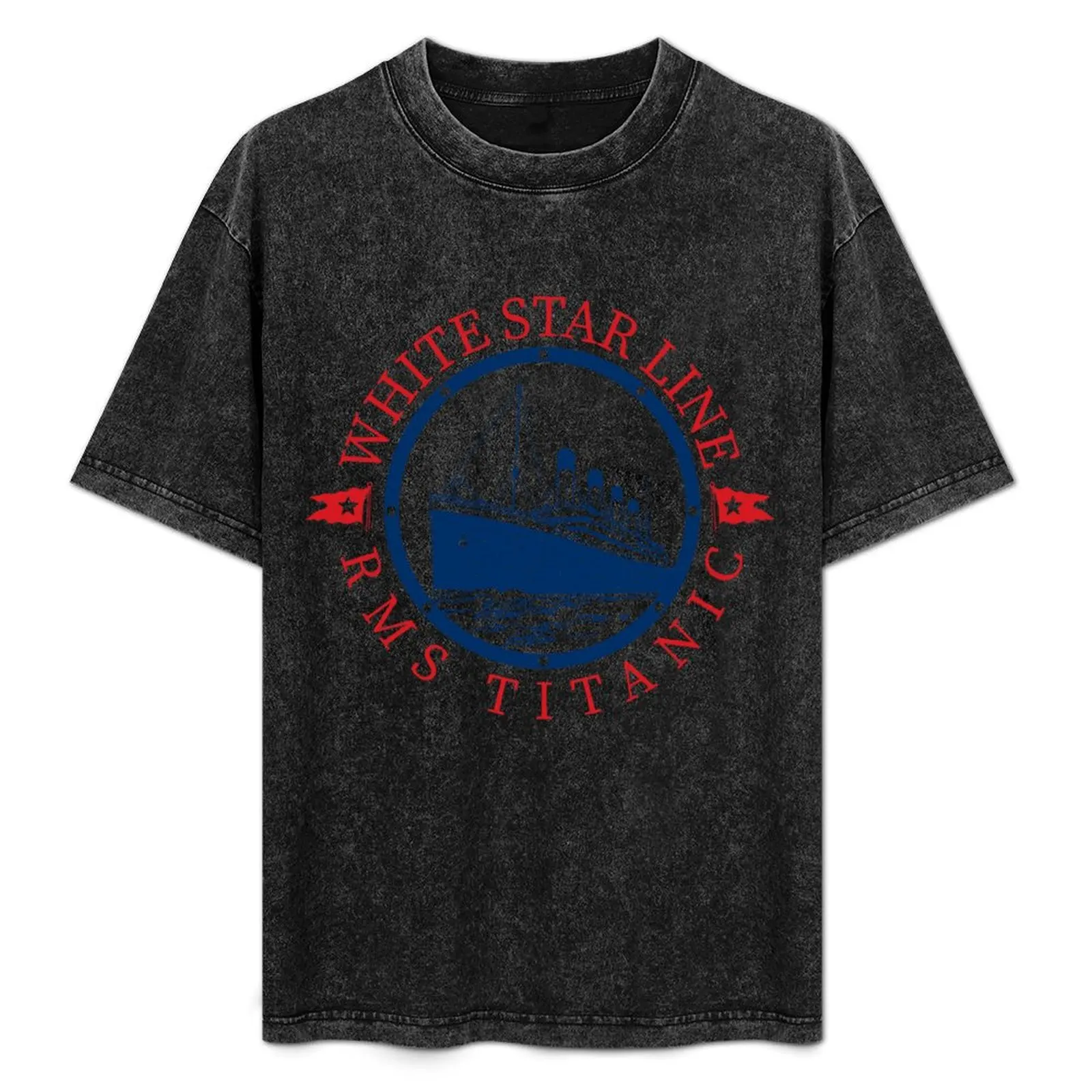 タイタニック号の船長-ヴィンテージクルーズ沈没船-大西洋航海-tシャツ-カジュアルベーシック半袖tシャツ