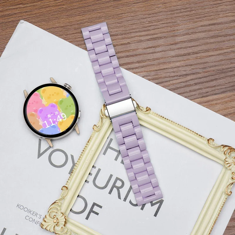 20mm Cute Candy Rainbow Strap for Samsung Galaxy Watch 7/6/5/4/Active 2 40mm 44mm Correa Band for Amazfit GTS 2-2e-3 Bracelet