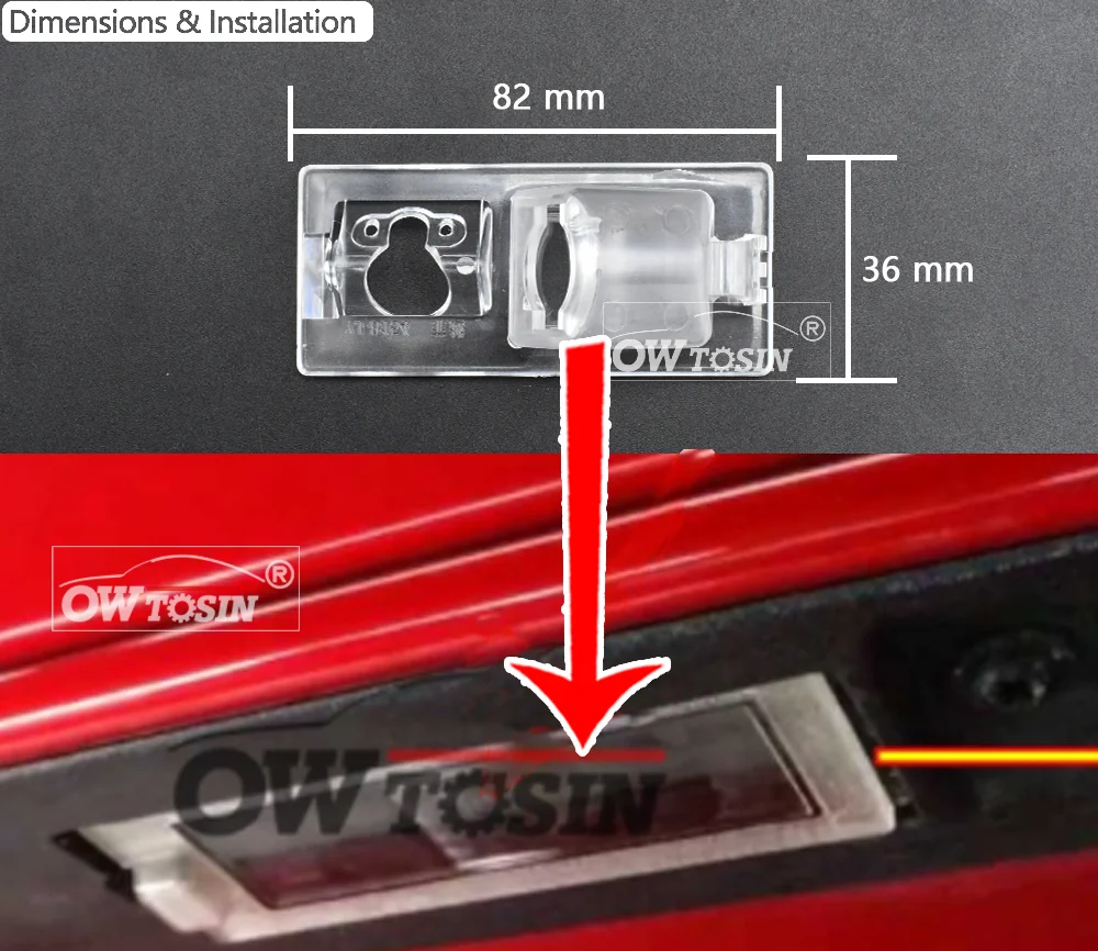 

170 ° Автомобильная камера заднего вида AHD AI для FIAT Freemont 2011 2012 2013 2014 2015 2016 2017, камера заднего вида, Android-монитор