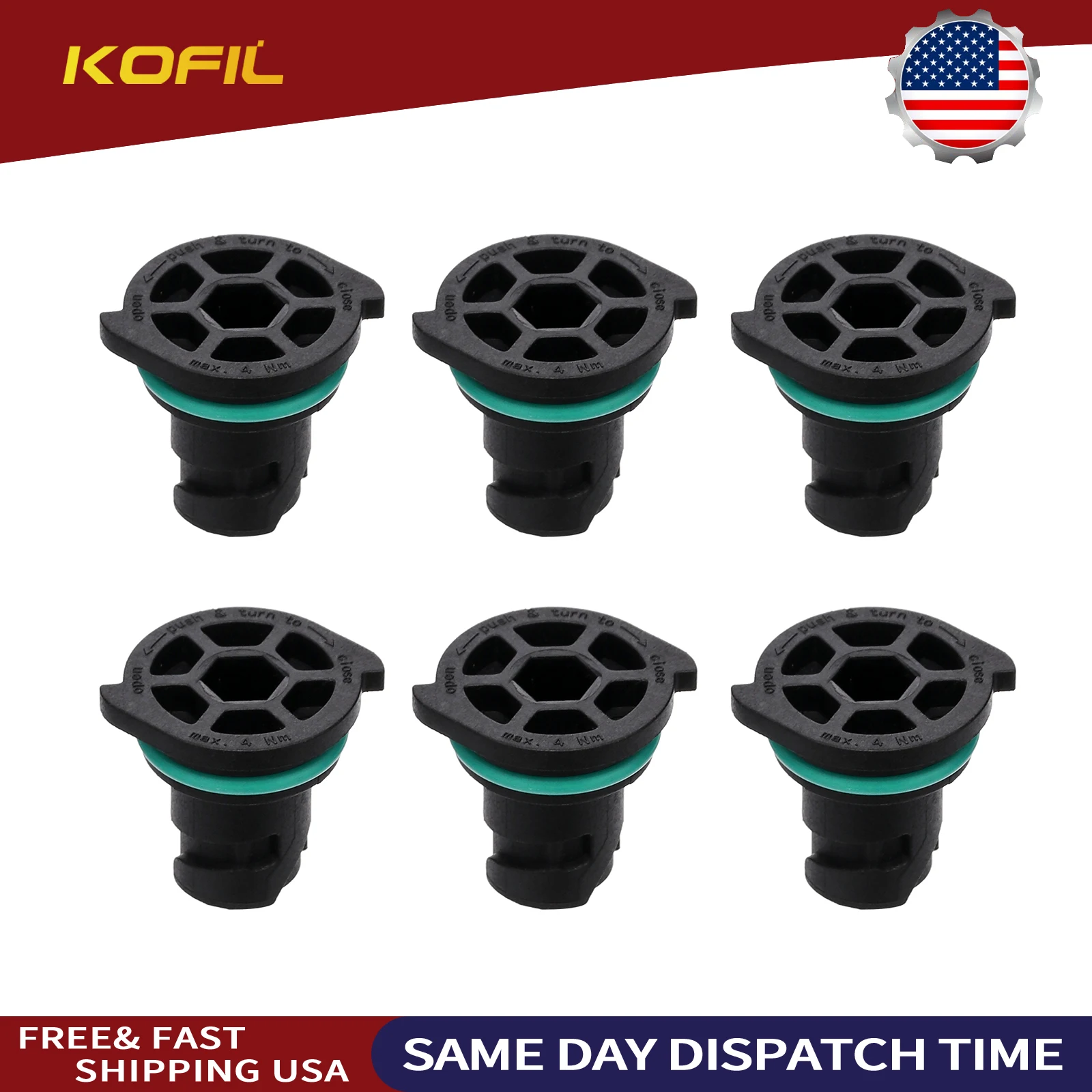 

6 шт. 1982821 Пробка слива масла с уплотнительным кольцом для грузовиков Peterbilt и Kenworth с двигателями PACCAR MX-13 MX-11 (аналог) # 1853604