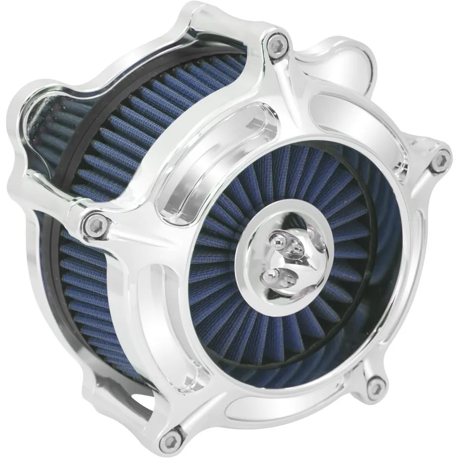 

Air Cleaner Filter Aluminum Fit for Harley Touring Road King Street Glide Softail Sportster Dyna Chrome Housing Blue Element C