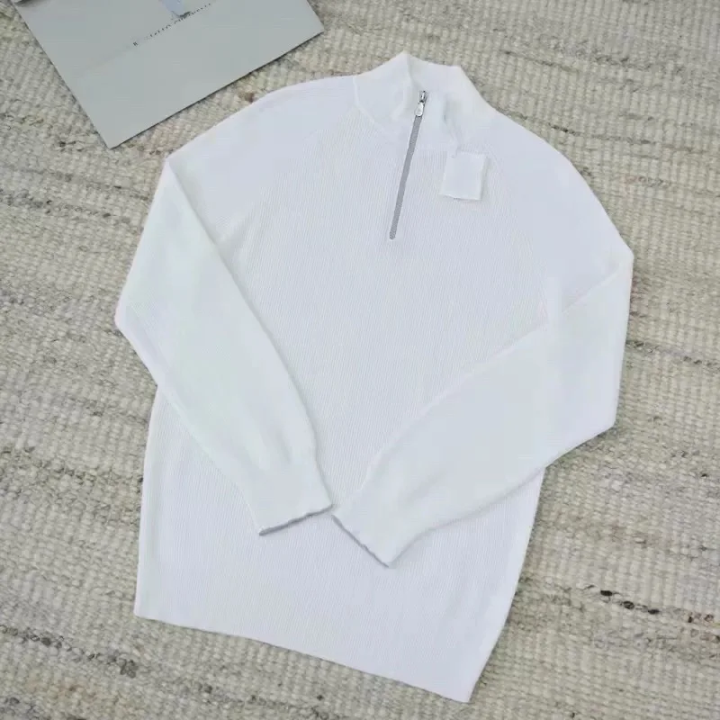 

Теплый модный хлопковый трикотаж для мужчин, повседневный свитер с высоким воротником на молнии, осень-зима, Новое поступление, свободный крой, длинный све