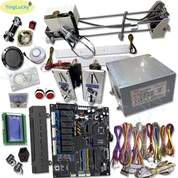 1 Set Claw Crane Machine Vending Diy Kit Prize Plush Toy Game Board Stainless 71cm Gantry Joystick Power Supply Coin Acceptor