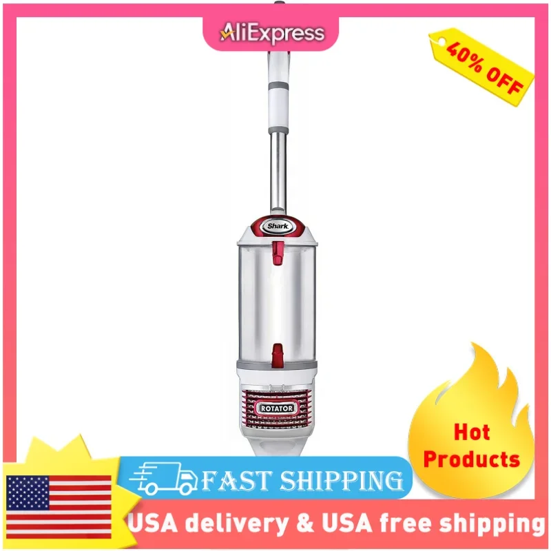 

QWShark NV501 Rotator Lift-Away Upright Vacuum with HEPA Filter,LED Headlights,Wide Upholstery Tool,Dusting Brush;Crevice Tool