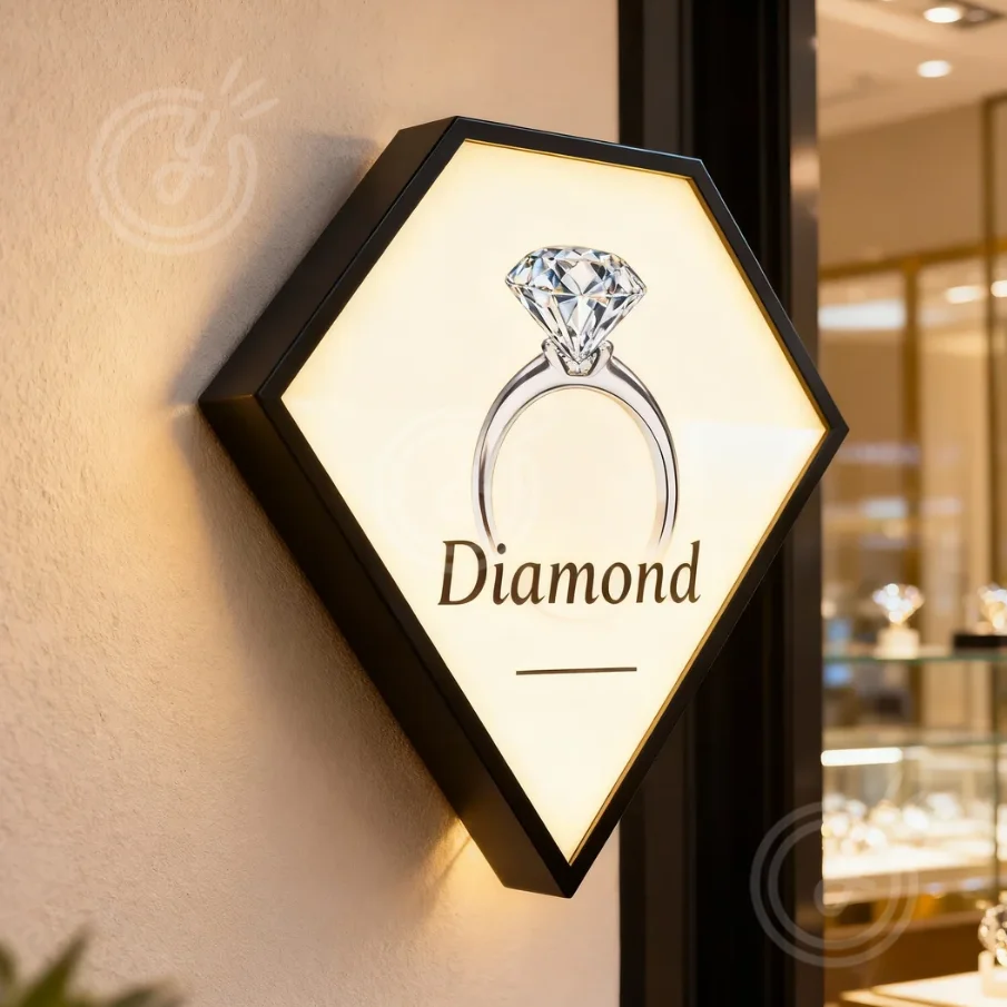 Custom Personalized Light Box Sign Personalized 3D Lightbox Wall Decor LED Backlit Business Advertising Logo Sign Metal Sign