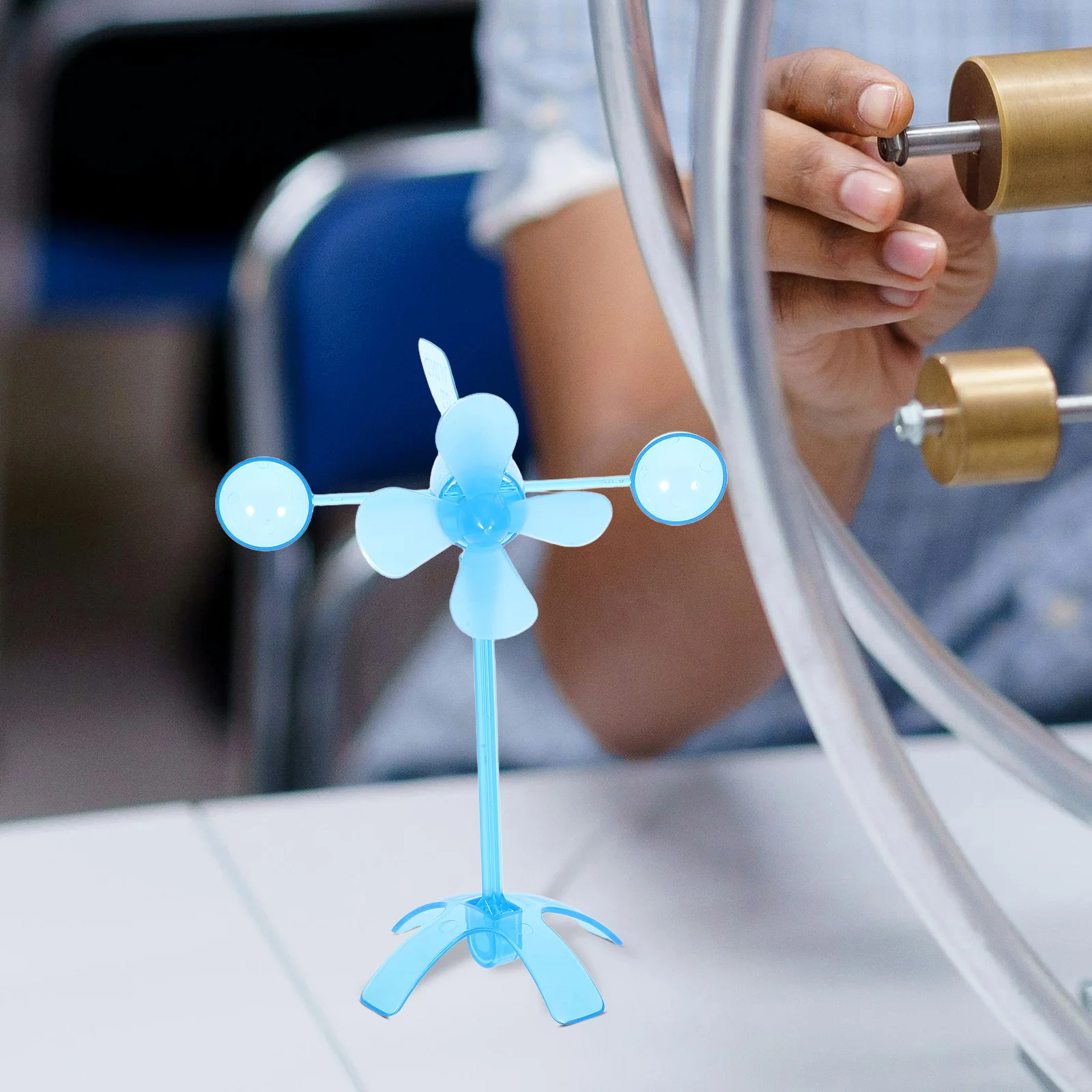 مجموعة مشروع علوم الرياح DIY للأطفال، تجربة طاقة الرياح التعليمية، مولد كرنك اليد، التعلم للاستخدام المنزلي في الفصل الدراسي #1