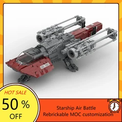 Space Battle Series MOC Starship Class Breon Dayvan Model Building Blocks Bricks DIY Assembly Spaceship Toys Birthday Kids Gifts