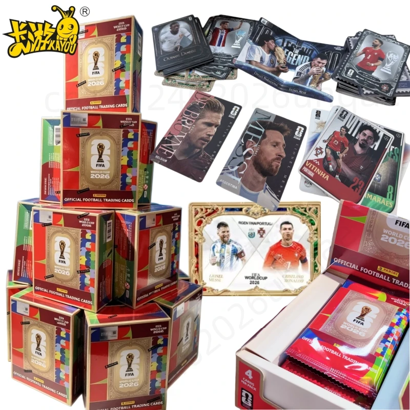Nouvelles cartes à collectionner de football KAYOU PANINI FIFA Coupe du Monde 2026, souvenirs de la Coupe du Monde, cartes à collectionner sportives, cartes commémoratives