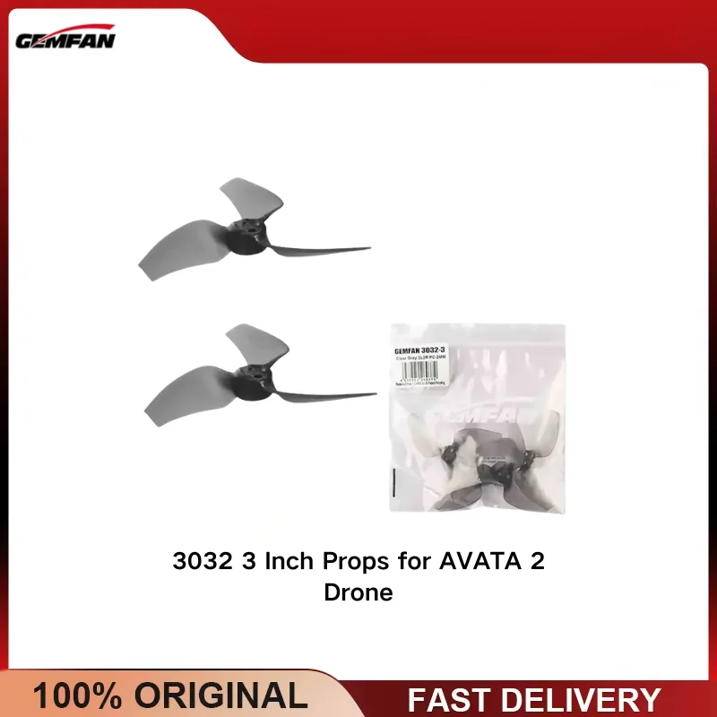 Gemfan 3032 3 Inch 3-Blade CW CCW Propeller 2mm Hole for AVATA 2 FPV Drone Freestyle Racing Quad 6 Pairs