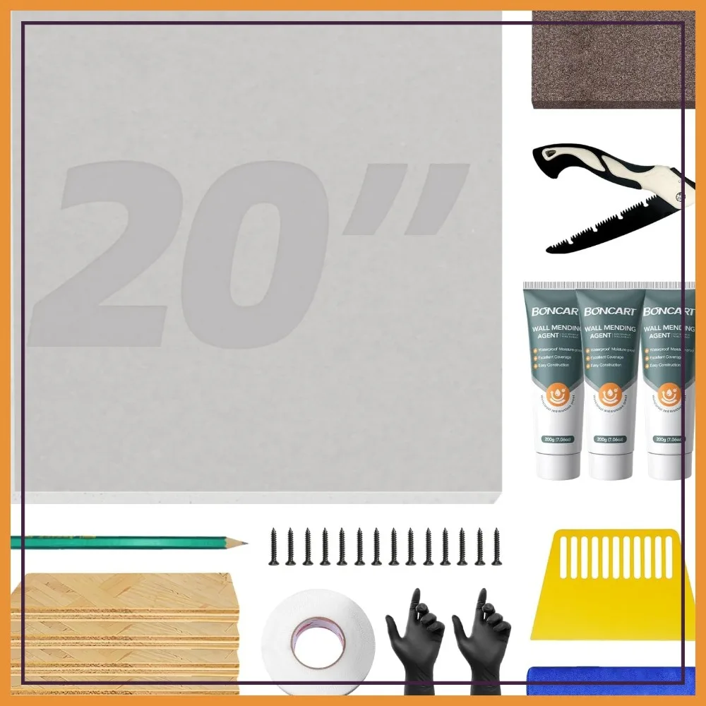 

Drywall Repair Kit 20x20 inch, Large Hole Patch, Quick Wall Fix Solution