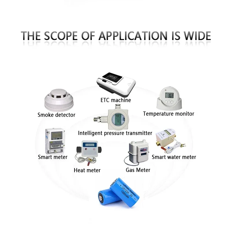 CR123A 3V 1300mah non-rechargeable disposable battery cell for GPS security system camera medical equipment