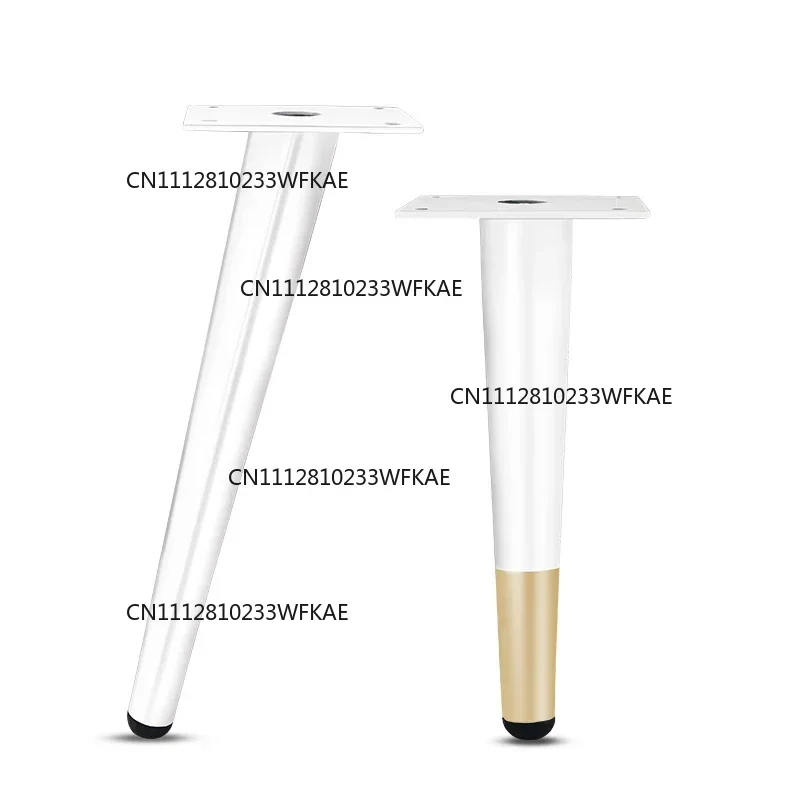 1Pcs White Metal TV Cabinet Feet Luxury Sofa Feet Oblique Cone Coffee Table Legs Furniture Support Legs Bathroom Cabinet Feet