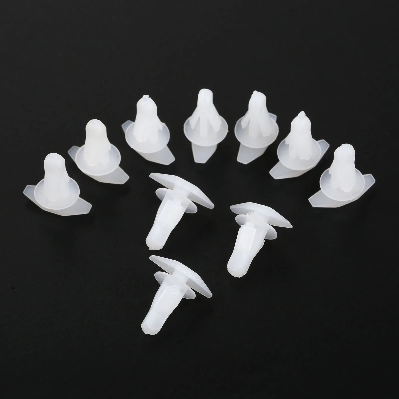 10Pcs  91530-SP1-003 Rubber Weatherstrip Door And Boot Seal Clips Fits 6mm Hole For Honda Accord Civic CRV Acura 3.5RL White