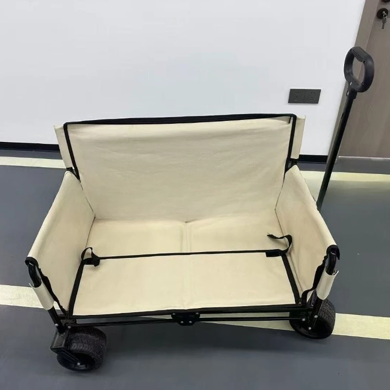 

Multifunctional seat car Outdoor camping cart Picnic pulling trolley Factory formulates production Sofa cart Fishing