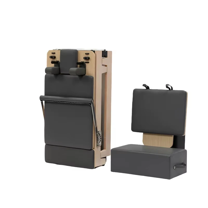 Frame Pilates Reformer for Home Workouts, Smooth Gliding Carriage with Resistance Cords to Improve Body Flexibility
