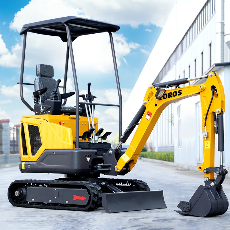 China Factory Sale Mini Excavator 1.6Ton Agricultura Excavator Household Low Noise Indoor Mini Crawler Excavator Customizable