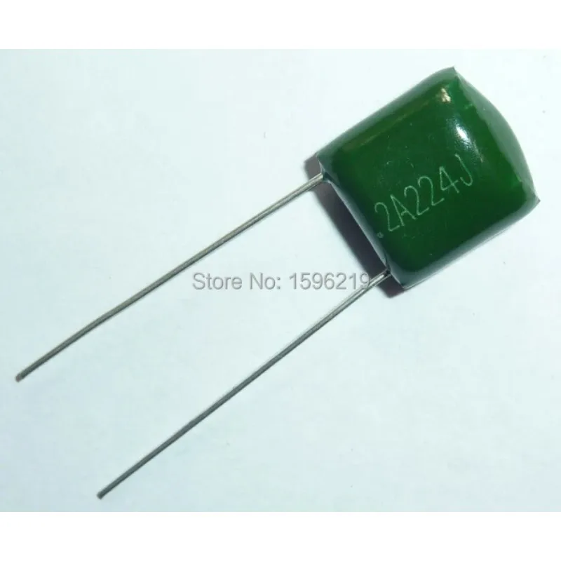 

200pcs Mylar Film Capacitor 100V 2A224J 0.22uF 220nF 2A224 5% Polyester Film capacitor - Free Shipping