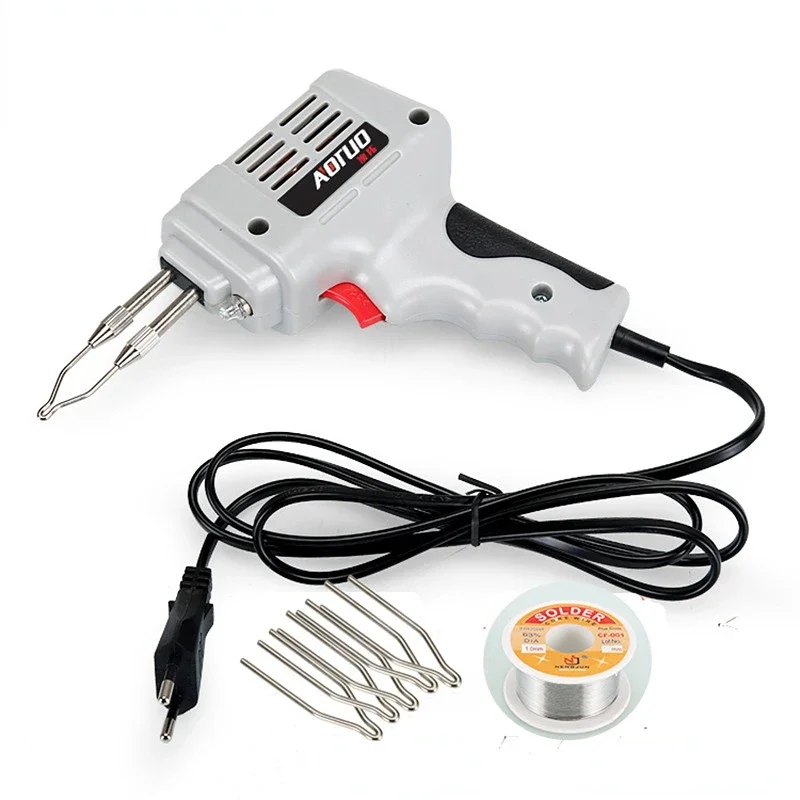 100W EU Plug Automatic Electric Soldering Iron Tin Gun Lighting Quick Heating Rework Station Solder Wire Welding Repair Tool