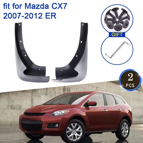 2x для Mazda CX7 CX-7 CX 7 2007 2008 2009 2010 2011 2012 ER Брызговики Fender MudFlaps Front Guard Splash Аксессуары для стайлинга автомобилей