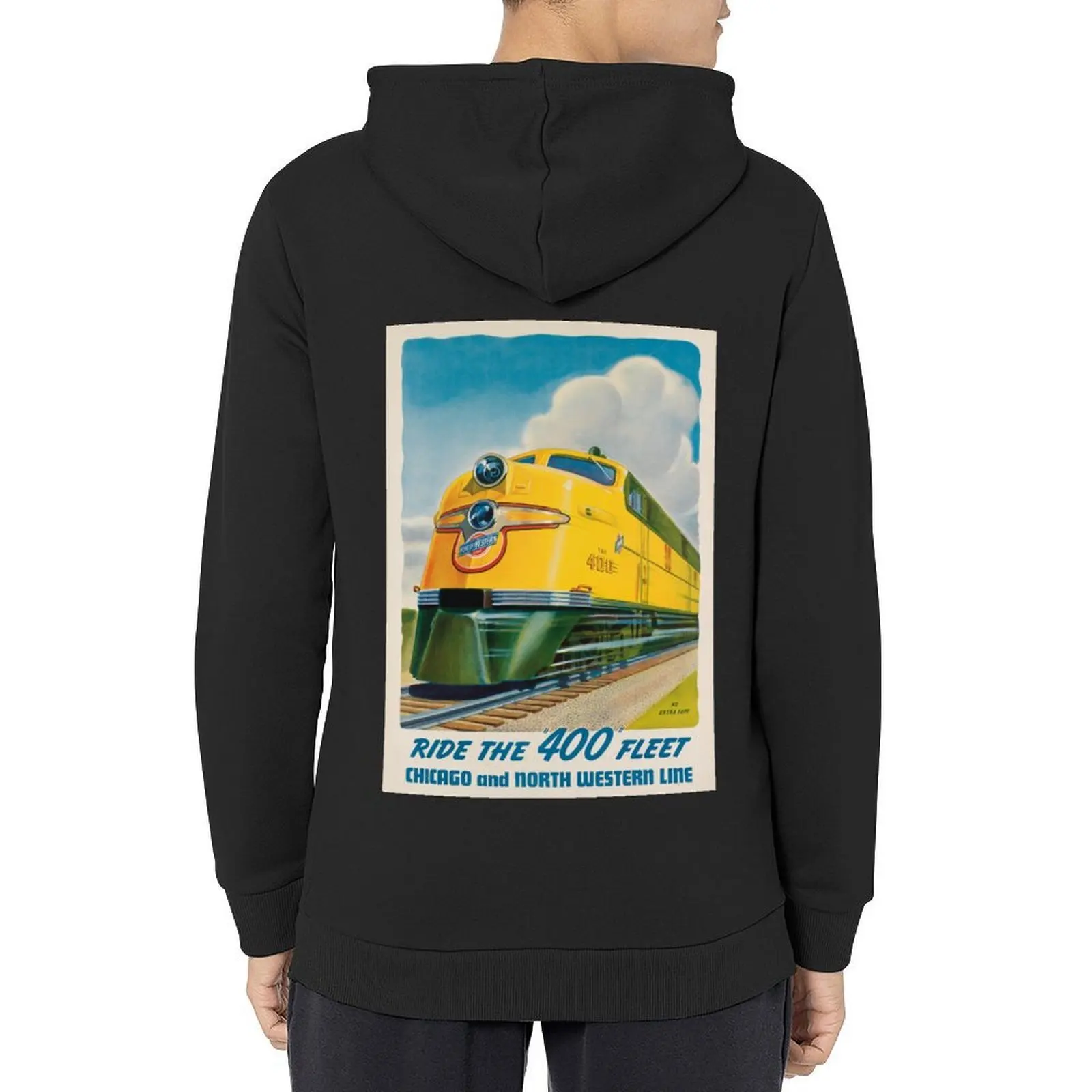 

Ride the 400 Fleet vintage travel poster Hoodie winter clothes korean autumn clothes graphic t shirts men mens hoodie