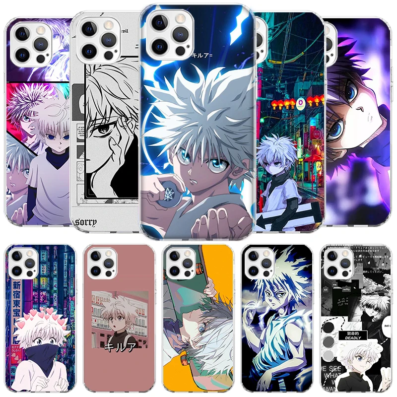 Hunter X Killua Cover Phone Case For iPhone 16 15 14 13 12 Mini 11 Pro Max X XS 7 Plus 8 + SE 2020 Soft Fundas Shell