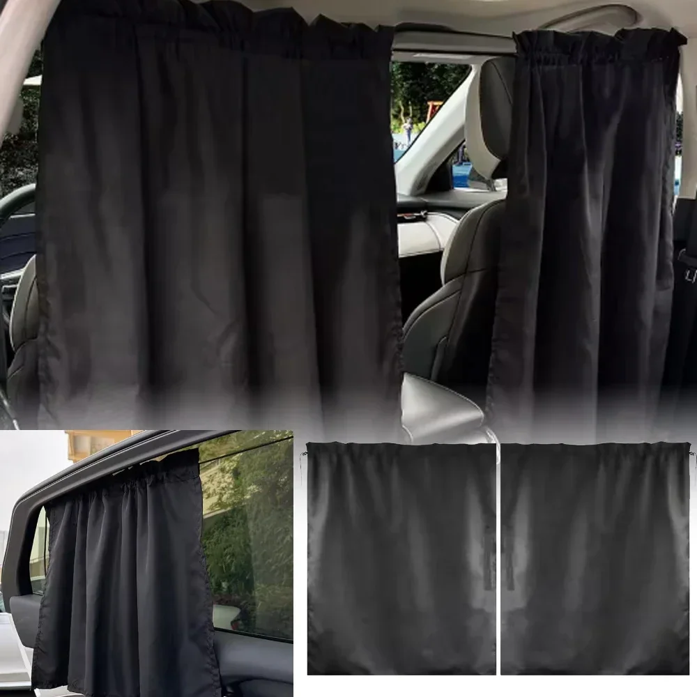 Sealed Car Isolation Curtain - Commercial Vehicle Taxi Cab Partition Protection Air-Conditioning Sunshade Privacy Curtain