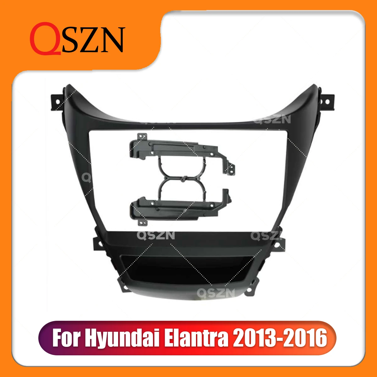 

QSZN 9 Inch Car Radio Frame Fascia For HYUNDAI Elantra 2013-2016 Bezel Panel Fit Installation Dashboard Mount Kit 2 Din