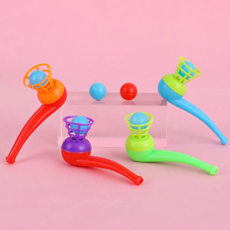 Suspended Blow Ball Rod Board Game Balance Training Floating Blowing Ball Kids Party Interactive Toys Funny Game Gift