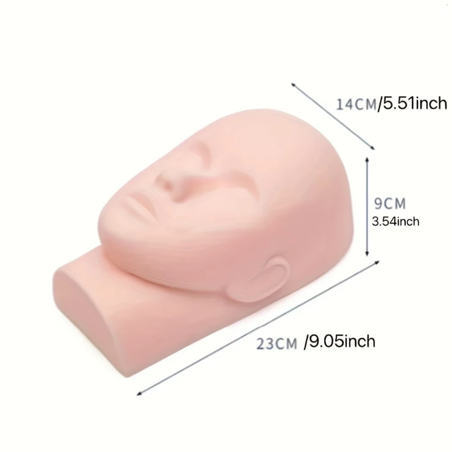 Rubber Cosmetology Mannequin Doll Head for Eyelash Makeup And Massage Practice Face Practice Training Head