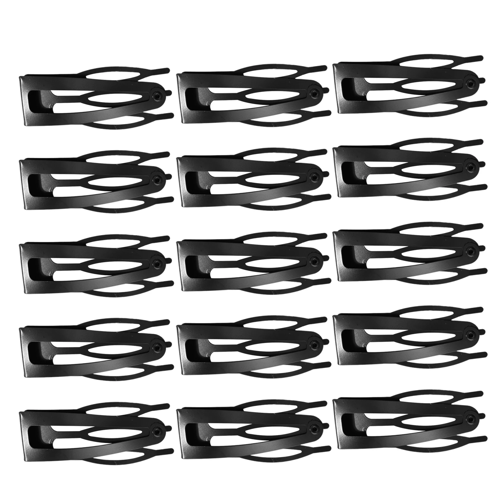 

20pcs Black Metal Clips Small Snap Barrettes For Bangs Fine Hair Styling Hold Firm Hair Accessories Women Daily Party Use