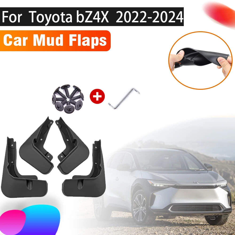 

4 PCS Car Mudguards For Toyota bZ4X Accessories Subaru Solterra 2022 2023 2024 EA10 Splash Guard Front Rear Fenders Accessories